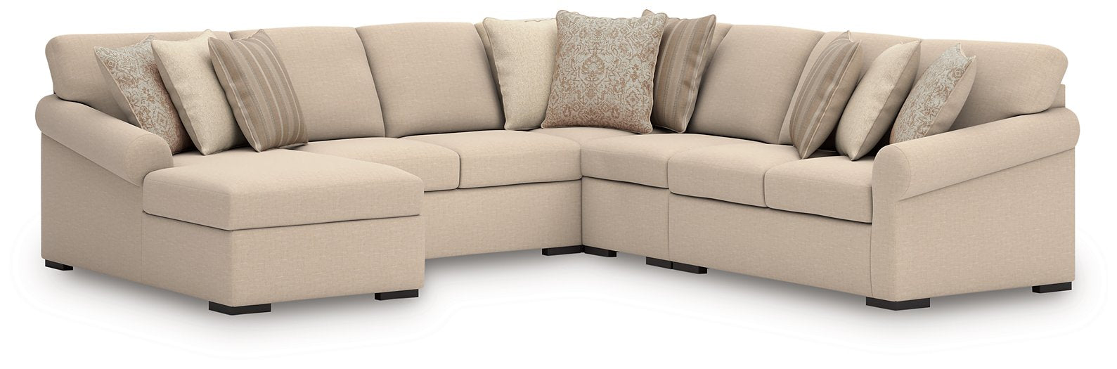 LadyMae Sectional with Chaise - Gibson McDonald Furniture & Mattress 