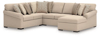 LadyMae Sectional with Chaise - Gibson McDonald Furniture & Mattress 