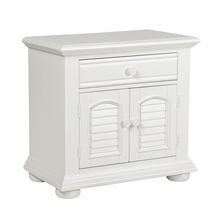 Summer House 1 Drawer Nightstand in Oyster White - Gibson McDonald Furniture & Mattress 