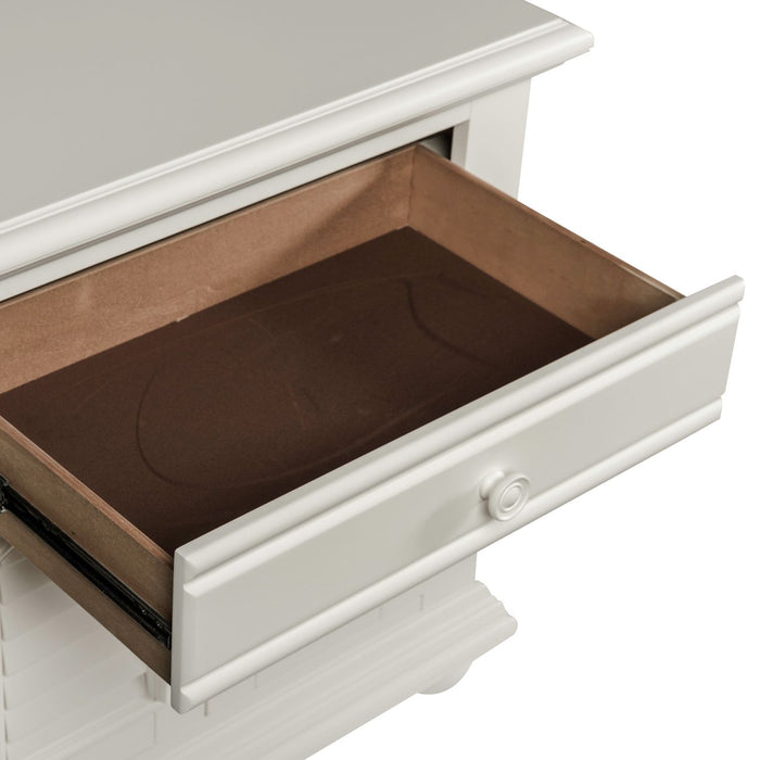 Summer House 1 Drawer Nightstand in Oyster White - Gibson McDonald Furniture & Mattress 