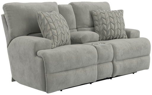 Renaldo Power Lay Flat Recl Console Loveseat w/Zero Gravity - Gibson McDonald Furniture & Mattress 