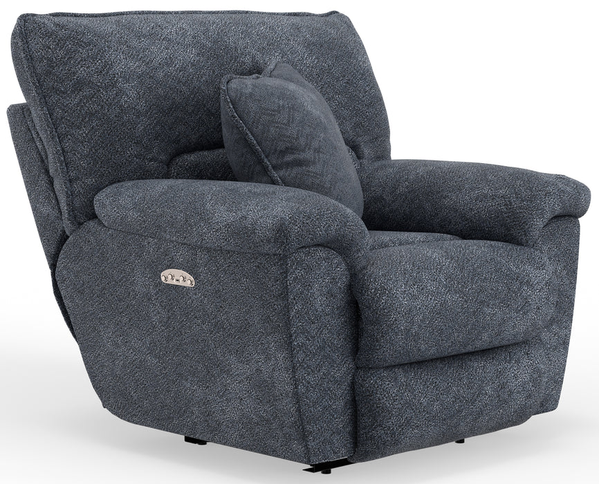 Paxon Power Headrest Deep Seat Lay Flat Recliner - Gibson McDonald Furniture & Mattress 