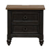 Americana Farmhouse 2 Drawer Nightstand in Black - Gibson McDonald Furniture & Mattress 