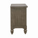 Americana Farmhouse 2 Drawer Nightstand in Dusty Taupe and Black - Gibson McDonald Furniture & Mattress 