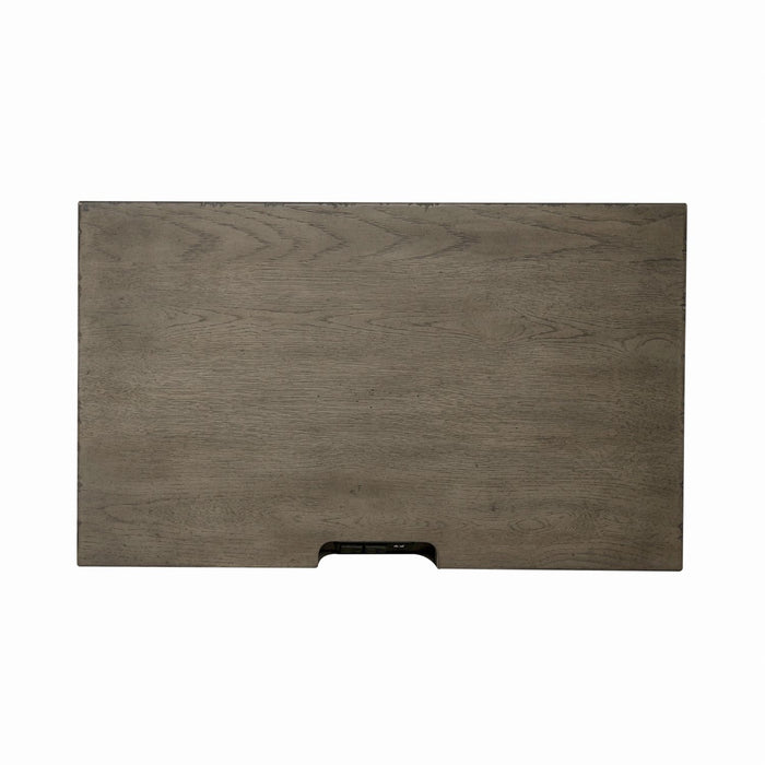Americana Farmhouse 2 Drawer Nightstand in Dusty Taupe and Black - Gibson McDonald Furniture & Mattress 