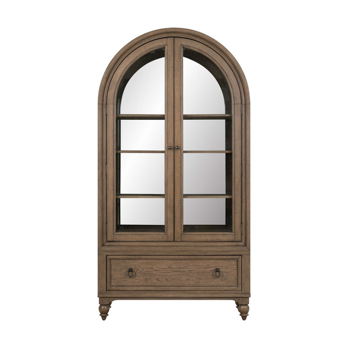Americana Farmhouse Arched Display Cabinet image