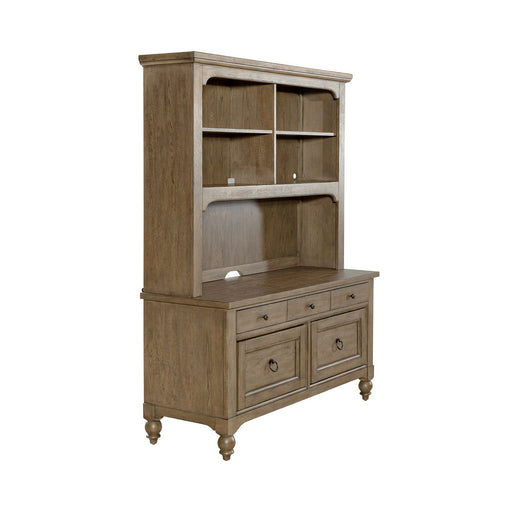 Americana Farmhouse Credenza & Hutch - Gibson McDonald Furniture & Mattress 
