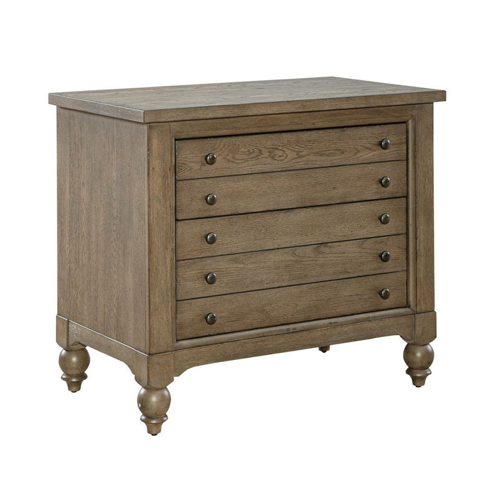 Liberty Furniture Americana Farmhouse Lateral File Cabinet in Dusty Taupe