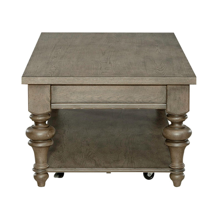 Americana Farmhouse Rectangular Cocktail Table in Dusty Taupe - Gibson McDonald Furniture & Mattress 
