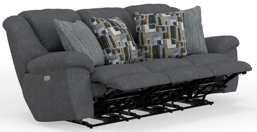 Trifecta Power Sofa w/3 Recliners and Drop Down Table - Gibson McDonald Furniture & Mattress 