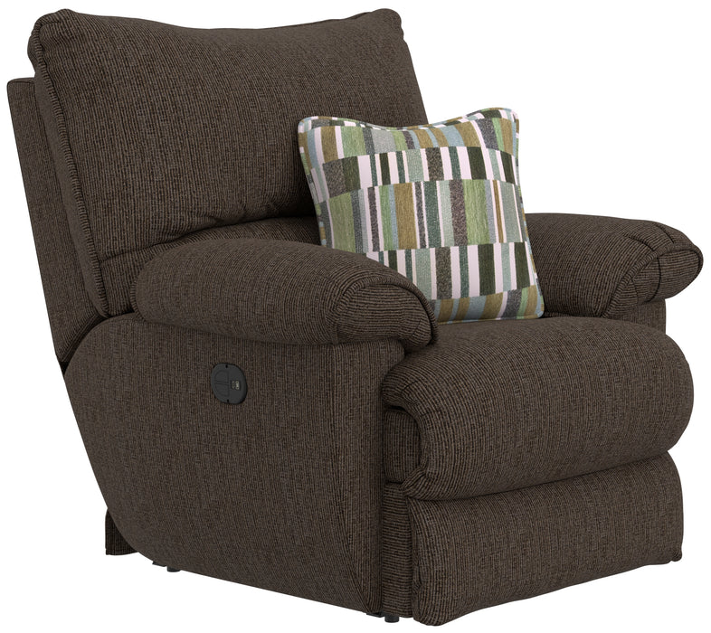 Lenny Power Lay Flat Recliner - Gibson McDonald Furniture & Mattress 