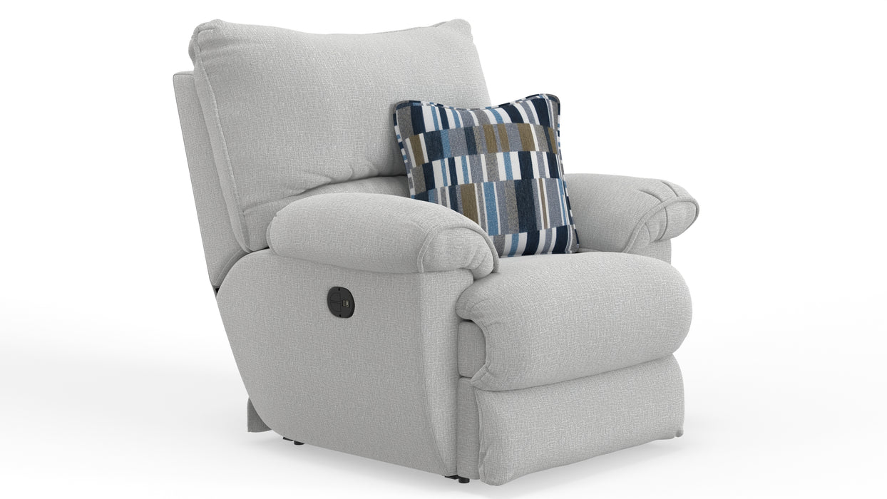 Lenny Power Lay Flat Recliner - Gibson McDonald Furniture & Mattress 