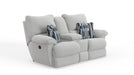 Lenny Power Lay Flat Reclining Console Loveseat - Gibson McDonald Furniture & Mattress 