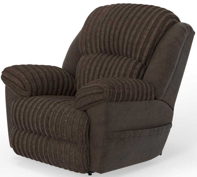 Shaggy Power Lay Flat Recliner w/Zero Gravity - Gibson McDonald Furniture & Mattress 
