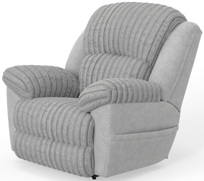 Shaggy Power Lay Flat Recliner w/Zero Gravity - Gibson McDonald Furniture & Mattress 