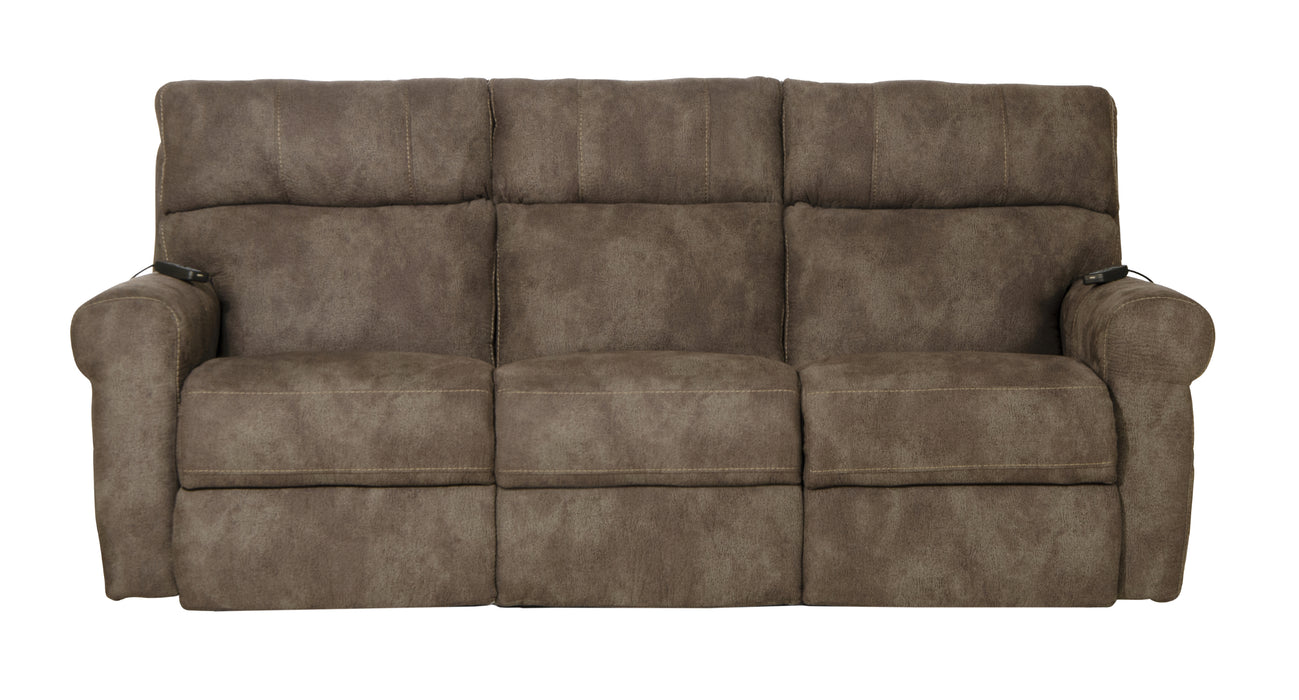 Tranquility Power Headrest Power LayFlat Recl Sofa w/DDT/CR3 Heat/Massage/Lumbar - Gibson McDonald Furniture & Mattress 
