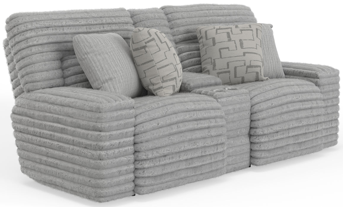 Lynx Power Reclining Console Loveseat w/Zero Gravity - Gibson McDonald Furniture & Mattress 