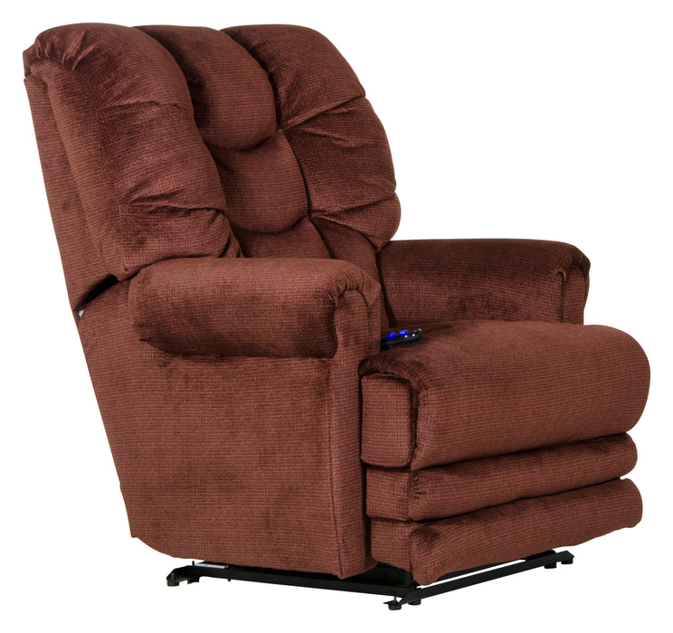 Malone Power "Lay Flat" Recliner w/Ext Otto - Gibson McDonald Furniture & Mattress 
