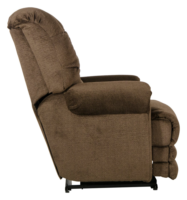Malone Power "Lay Flat" Recliner w/Ext Otto - Gibson McDonald Furniture & Mattress 