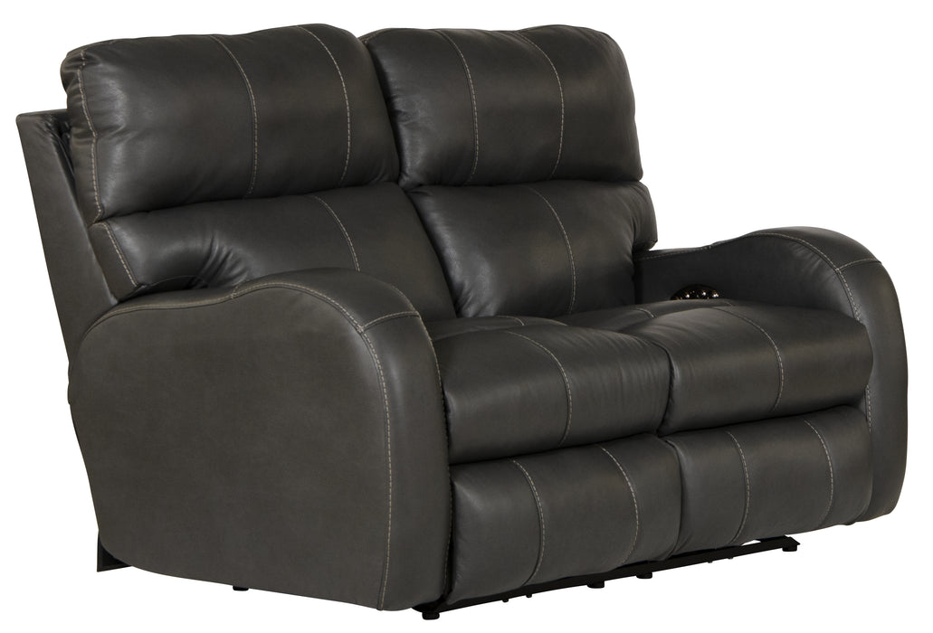 Angelo Power Headrest Power LayFlat Reclining Loveseat - Gibson McDonald Furniture & Mattress 