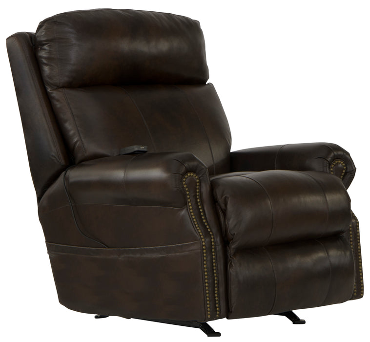 Vito Power Headrest Power Rocker Recl w/CR3 Heat/Massage/Lumbar - Gibson McDonald Furniture & Mattress 