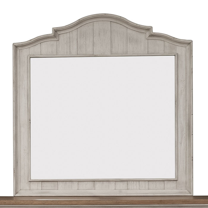 Farmhouse Reimagined Mirror in Antique White image