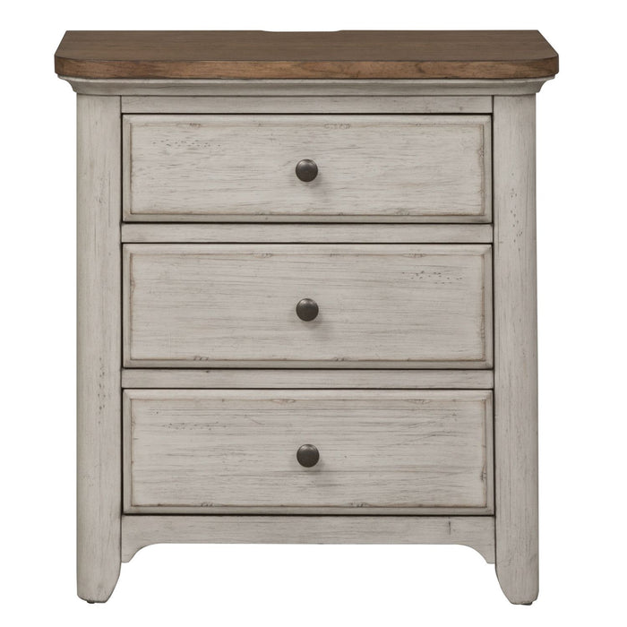 Farmhouse Reimagined Drawer Nightstand in Antique White - Gibson McDonald Furniture & Mattress 