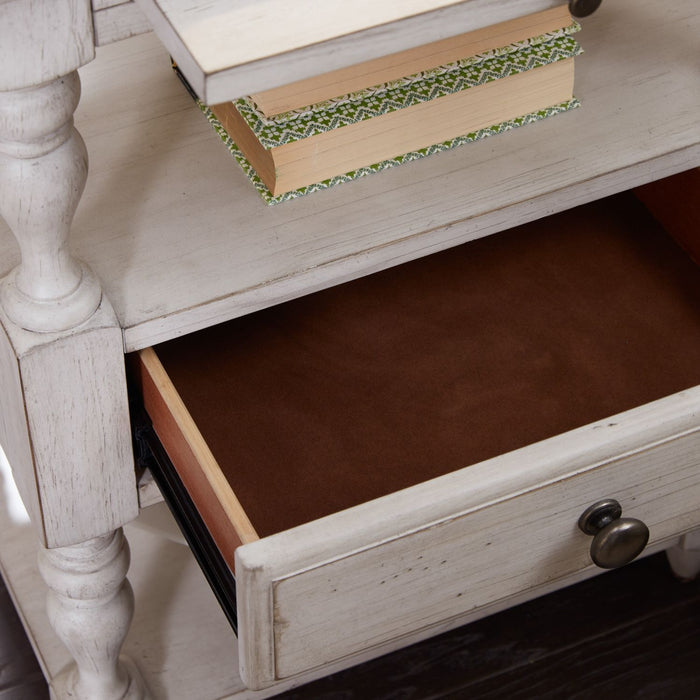 Farmhouse Reimagined Drawer Nightstand in Antique White - Gibson McDonald Furniture & Mattress 