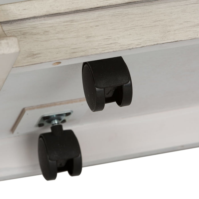 Farmhouse Reimagined Rectangular Cocktail Table in Antique White - Gibson McDonald Furniture & Mattress 