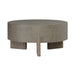 Affinity Round Cocktail Table in Dusty Taupe with Concrete Top - Gibson McDonald Furniture & Mattress 