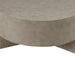 Affinity Round Cocktail Table in Dusty Taupe with Concrete Top - Gibson McDonald Furniture & Mattress 