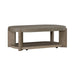 Affinity Oval Cocktail Table in Dusty Taupe with Concrete Top - Gibson McDonald Furniture & Mattress 