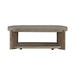 Affinity Oval Cocktail Table in Dusty Taupe with Concrete Top - Gibson McDonald Furniture & Mattress 