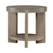Affinity Round End Table in Dusty Taupe with Concrete Top image