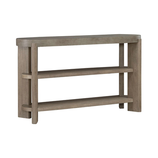 Affinity Sofa Table in Dusty Taupe with Concrete Top - Gibson McDonald Furniture & Mattress 