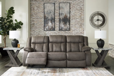 First Base Reclining Sofa - Gibson McDonald Furniture & Mattress 