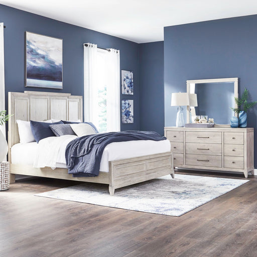 New Haven King Panel Bed, Dresser & Mirror image