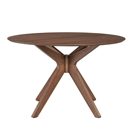 Space Saver Round Pedestal Table in Satin Walnut image