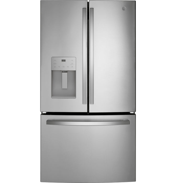 GE ENERGY STAR 25.7 Cu. Ft. Fingerprint Resistant French-Door Refrigerator - Gibson McDonald Furniture & Mattress 