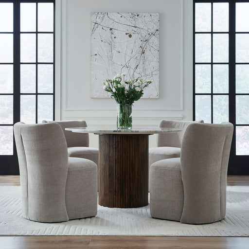 Accent Dining Accent Dining Chair w/ Casters - Truffle - Gibson McDonald Furniture & Mattress 