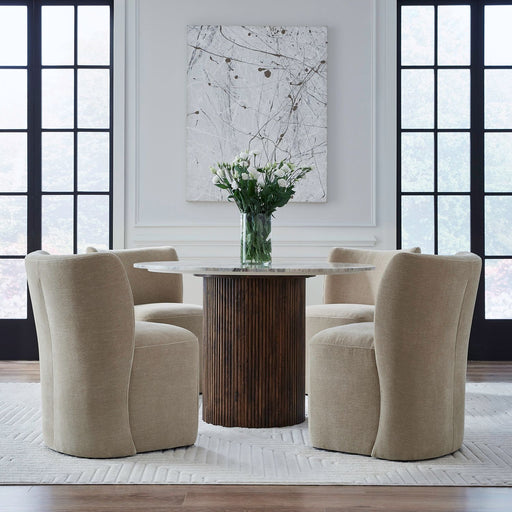 Accent Dining Accent Dining Chair w/ Casters - Wicker - Gibson McDonald Furniture & Mattress 