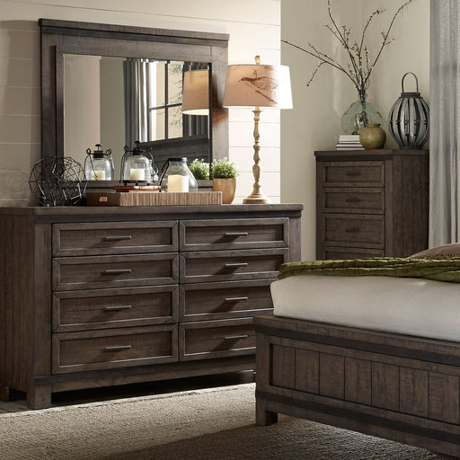 Thornwood Hills King Two Sided Storage Bed, Dresser & Mirror, Night Stand - Gibson McDonald Furniture & Mattress 