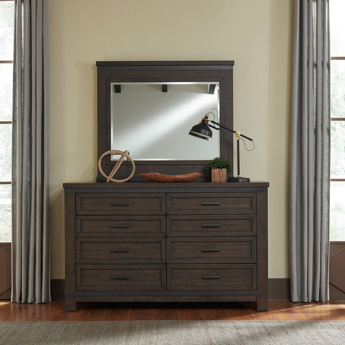 Thornwood Hills Bookcase Bed, Dresser & Mirror image