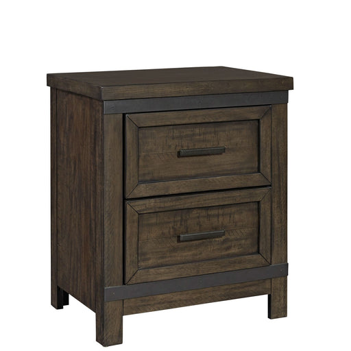 Thornwood Hills 2 Drawer Nightstand in Rock Beaten Gray - Gibson McDonald Furniture & Mattress 