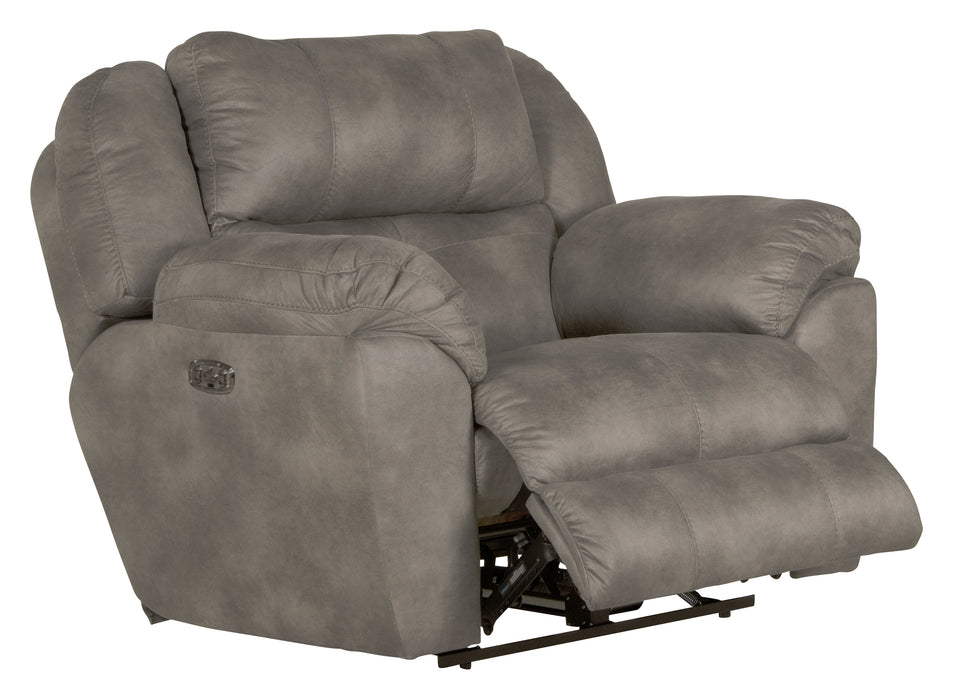 Ferrington Power Headrest w/ Lumbar Power Lay Flat Recliner - Gibson McDonald Furniture & Mattress 