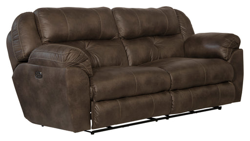 Ferrington Power Headrest w/ Lumbar Power Lay Flat Reclining Sofa - Gibson McDonald Furniture & Mattress 