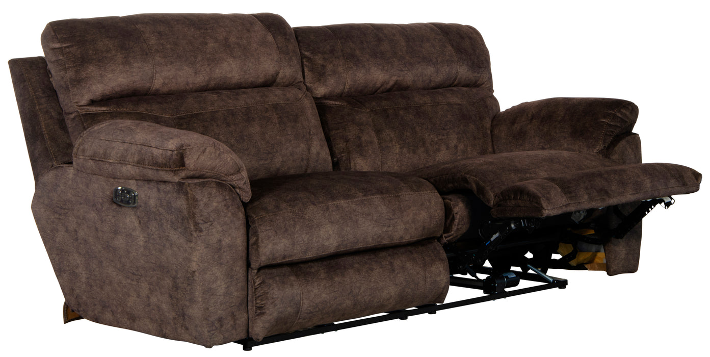 Sedona Power Headrest w/Lumbar Lay Flat Reclining Sofa - Gibson McDonald Furniture & Mattress 