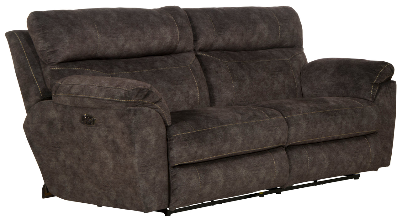 Sedona Power Headrest w/Lumbar Lay Flat Reclining Sofa - Gibson McDonald Furniture & Mattress 