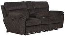 Sedona Pwr Hdrst w/Lumbar Lay Flt Rcl Cnsl Loveseat w/Stg & Cphldrs - Gibson McDonald Furniture & Mattress 