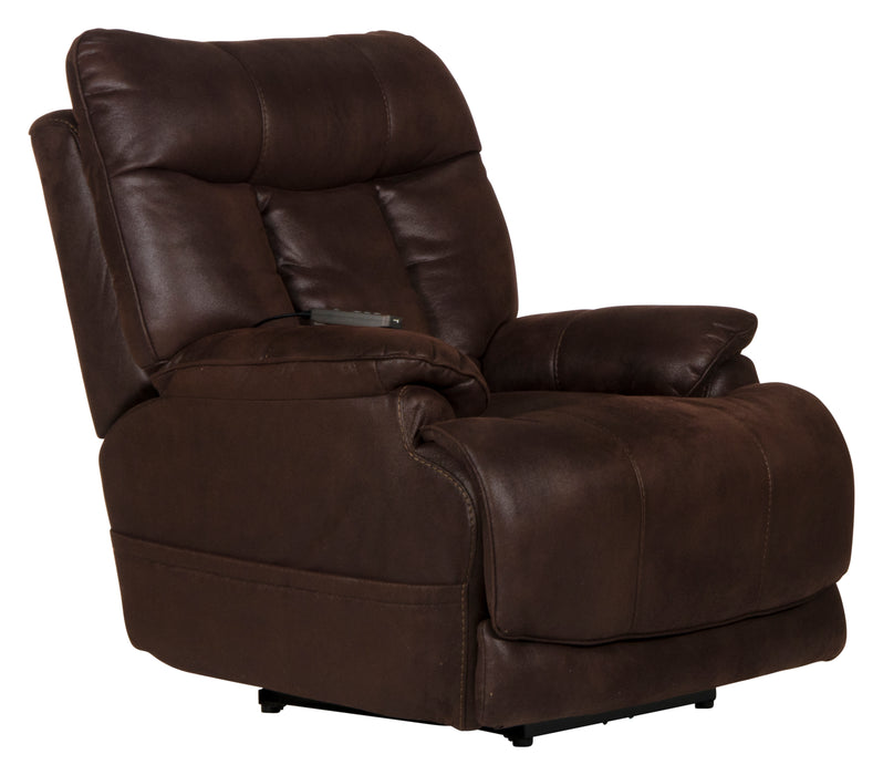 Anders Pwr Headrest/Lumbar Pwr Lay Flat Rec w/Heat & Msg & Ext Ott - Gibson McDonald Furniture & Mattress 